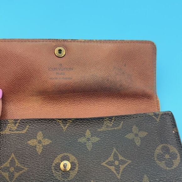Louis Vuitton-Brown Monogram Portefeuille International Long Wallet - Picture 7 of 10